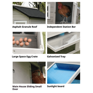 Gaiola de Madeira para Galinhas ao Ar Livre, Grande, para Criação Doméstica, Casa para Galinhas e Coelhos, Vários Tamanhos - Product Image 6