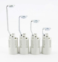 Douille de lampe en plastique blanc Douille de lampe décorative Bougeoir E14