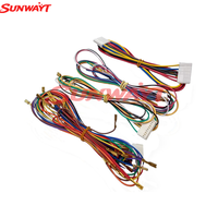 Kit de câblage en plastique pour machine de jeu à monnayeur avec prise en charge anglaise pour boutons poussoirs d'arcade de 2,8 mm