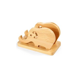 Support de téléphone éléphant en bambou pour bureau support de téléphone portable détachable en <span class=keywords><strong>bois</strong></span> support de téléphone portable de bureau berceau de station d'accueil de bureau - Product Image 5