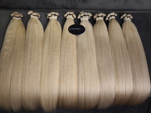 Extensions de cheveux humains vierges vietnamiens de luxe, tissage Genius, double épaisseur, cuticules intactes, vente en gros - Product Image 6