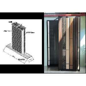 Per pannello a doghe resistente Cabinet rotante scorrevole espositore per pietra di piastrelle di legno-organizzatore di negozi di supermercati-commercio all'ingrosso - Product Image 1
