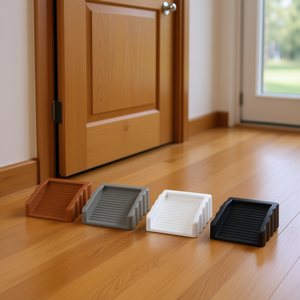 Ensemble de 4 bloqueurs de porte en plastique, anti-vent, à fixation au sol, anti-collision, en 4 couleurs - Product Image 2