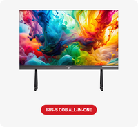 Écran interactif mural tout-en-un 4K UHD COB LED TV pour affichage numérique