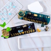 Moule de Base DM731 en Résine Époxy DIY pour Plaque de Stationnement Temporaire, Support de Téléphone et Ornements Décoratifs de Voiture
