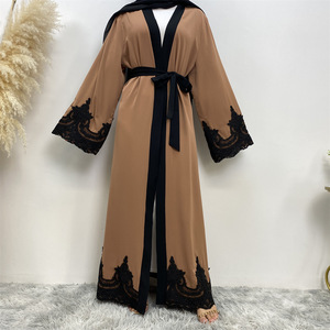 Pakaian Wanita Abaya Model Kaftan Etnik Islami Terbaru dari Produsen, Siap Pakai, Gaya Dubai Pakistan, Gaun Panjang - Product Image 4