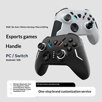 RGBSwitch Wireless Six-Axis Motion-Sensing Macro Editing Mini Gamepad untuk PC Android untuk & untuk Gaming Lintas Platform