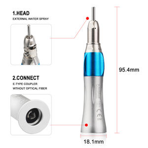 ชุดเครื่องมือทันตกรรมแบบมีรู2/4มีไฟ LED ความเร็วสูงหัวกังหันพ่นน้ำภายนอกและหัวฉีดน้ำความเร็วต่ำสำหรับคลินิกทันตกรรม - Product Image 3