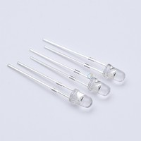 Tricolore 5mm Diode led ronde RGB Led Diode émettrice Diffusée Lentille claire de l'eau laiteuse 4pin Diode Led diffuse F5 Led polychrome
