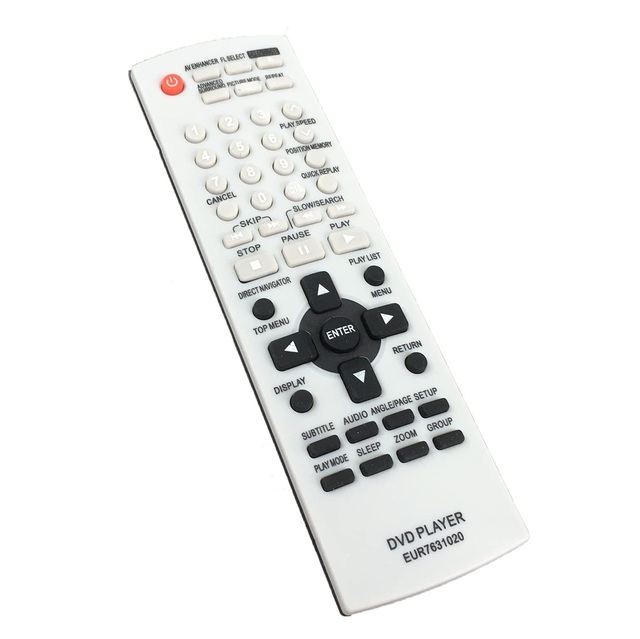 Replacement Remote Control Compatible for Panasonic EUR7631020 DVD-S24 DVD-S27 DVD-S27K DVD-S27P DVD-S27S DVD-S27U DVD CD Player