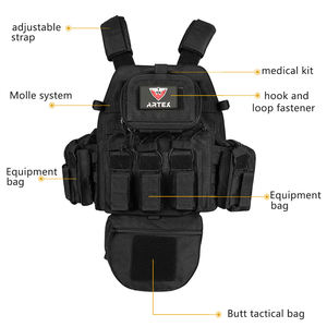 Chaleco Táctico MOLLE Impermeable de Poliéster Ligero, Equipo de Protección para Entrenamiento, Caza y Aventuras al Aire Libre - Product Image 3