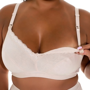 Bralette de Alta Calidad para Mujer con Pechos Grandes, Talla Grande, 36 Dd 40DD, Sujetador de Algodón, Conjuntos de Sujetadores de Lactancia de Talla Grande - Product Image 3