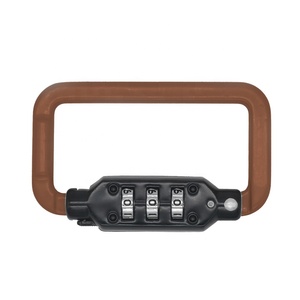 Mosquetón de forma cuadrada de 3 dígitos, nuevo diseño, candado combinado para casco de bicicleta, código de seguridad, candado combinado para uso en exteriores, novedad de 2017 - Product Image 5