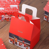 Boîte à bonbons en forme de maison avec poignée, décorative, à toit festonné, pour confiseries gourmandes et cadeaux de fête, vente en gros