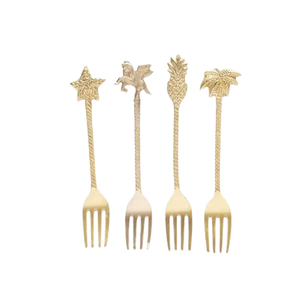 Horse Classic Mirror Brass Flatware Spoon for <b>Kitchen</b> Dinner <b>Table</b> Decor <b>High</b> Quality Eco-Friendly Dinner Spoon for Home Hotel - Product Image 1