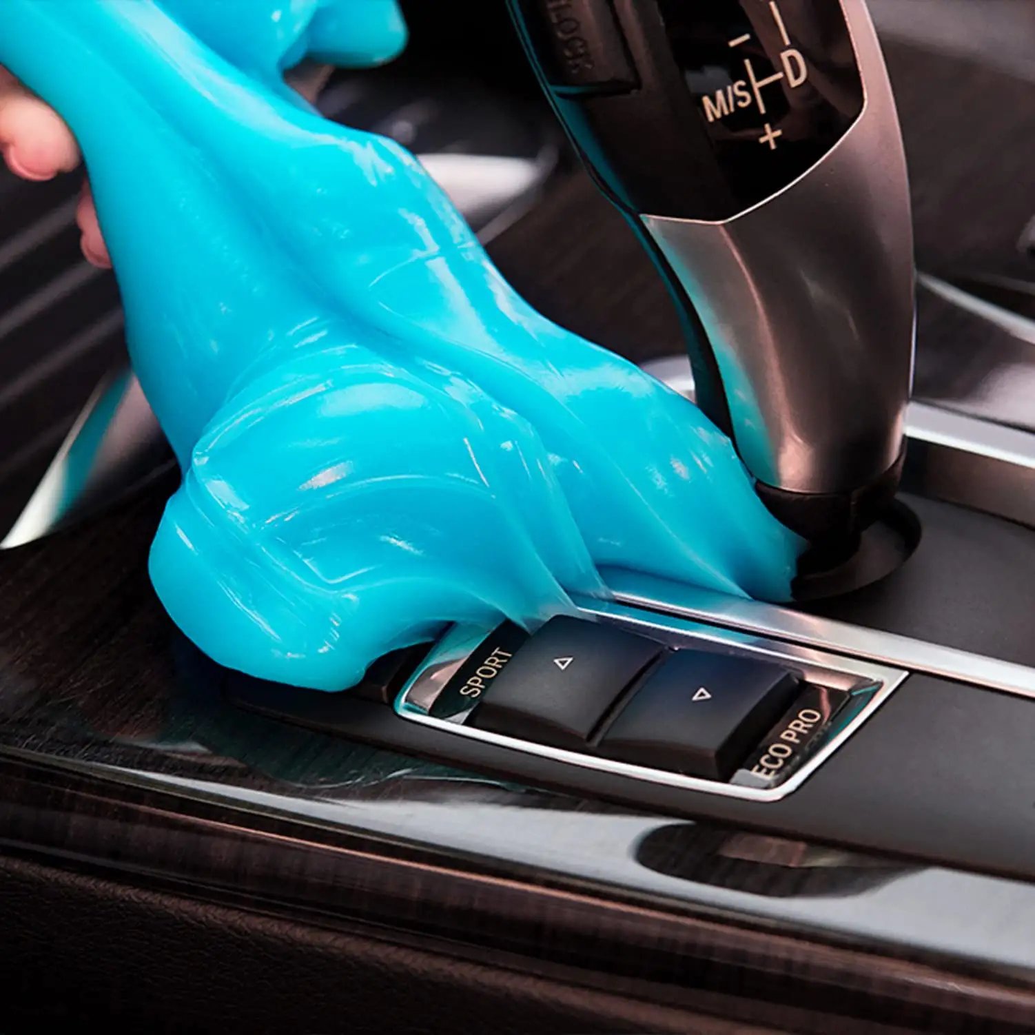 طقم جل عالمي لتنظيف السيارة من أجل إزالة التفاصيل من خلال لوحة مفاتيح السيارة الداخلية بلون أزرق