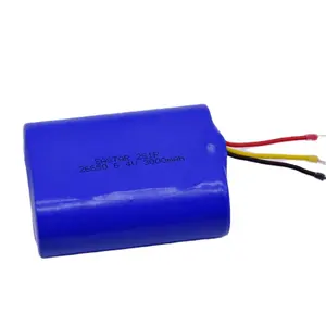 定制可充电锂lifepo4电池组6.4v 3ah 3000毫安时