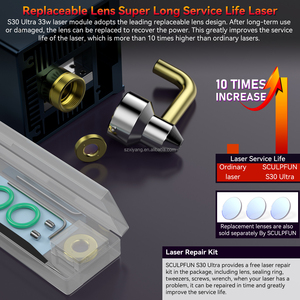 Sculpfun S30 Ultra 33W mới nhất xách tay Diode DIY Cutter CNC mini cắt gỗ kim loại da Laser Engraver khắc máy - Product Image 3