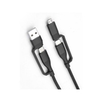 Câble blindé modifiable 3 en 1 câble de chargeur Micro Usb c Micro B pour taper un câble de charge magnétique rapide