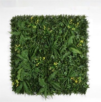 Mur végétal artificiel en plastique de style jungle personnalisé, décoration murale en herbe verte