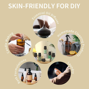 Set de Regalo de 6 Aceites Esenciales 100% Puros de Menta, Lavanda, Eucalipto y Árbol de Té, Aromaterapia Natural para Difusor y Cuidado de la Piel - Product Image 4