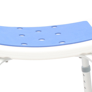 AUFU Shower Chair Aluminum Alloy <b>Adjustable</b> <b>Height</b> Non Slip Bathroom <b>Stool</b> For Elderly Disabled Pregnant Women - Product Image 2