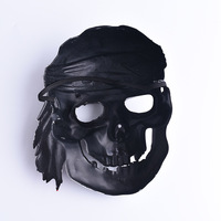 Masque rétro en plastique pour hommes et femmes, Halloween, bar, mascarade, horreur, effrayant, festival des fantômes, crânes, pirates