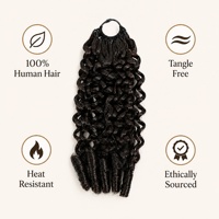 Extensions de cheveux au crochet Ombre, bouclées et ondulées, pré-bouclées, légères et douces, pour tresses, pour fêtes et usage quotidien