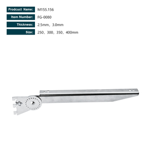 2020 Vente chaude Canal Chrome 15*30mm <span class=keywords><strong>Rectangulaire</strong></span> Tuyau Support de Tube Carré En Métal Droite Supports - Product Image 3