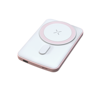 2025 Offre Spéciale Design Ultra Mince Charge Rapide Chargeur Sans Fil Magnétique PD 20W 5000mAh 2 en 1 Mini Power Bank