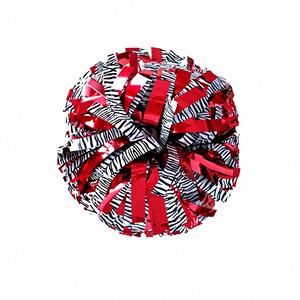 Usine en gros personnalisé motif zèbre pompons Cheerleading Ball Bouquet pour l'école danse Performance et jeu acclamations - Product Image 1