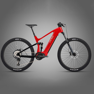 Bicicleta de Montaña 29er EM10 de Fibra de Carbono con Suspensión Completa, Motor Central M560 de 500W 48V y 12 Velocidades, Bicicleta Eléctrica para Adultos - Product Image 5