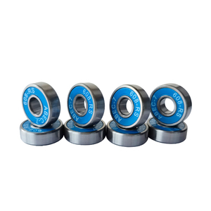 Roulements à billes à gorge profonde en acier chromé personnalisés 608 RS ABEC-7 avec joints en caoutchouc pour skateboard, trottinette, patins à roulettes – Durables et haute précision - Product Image 2
