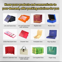 CHAUD Coffret Cadeau de Luxe Pliant avec Poignée et Logo Personnalisé, Boîtes Tiroirs Noires en Carton Rigide pour Montre