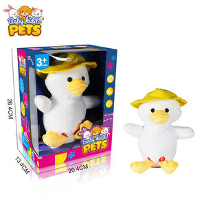 Jouet en peluche électronique Lapin Dinosaure Canard Pingouin Sautant Parlant Enregistrant Rechargeable par USB Cadeau pour bébé - Product Image 2
