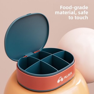 Boîte à médicaments portable scellée de grande capacité en plastique avec compartiments, design moderne et minimaliste, rangement pour 1 litre de comprimés, idéale pour les voyages - Product Image 5