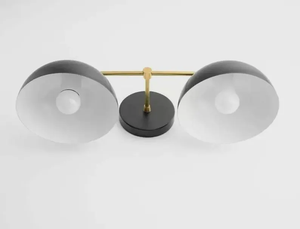 Mid-Century Brass <b>Wall</b> Sconce 1950s Sputnik <b>Modern</b> Flush Mount <b>Light</b> Fixture for Retro and Stylish Home Lighting - Product Image 4