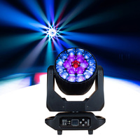 Lyre Beam Wash Zoom Shehds pour éclairage de scène, 19x20W RGBW 4 en 1, tête mobile LED Bee Eye DMX