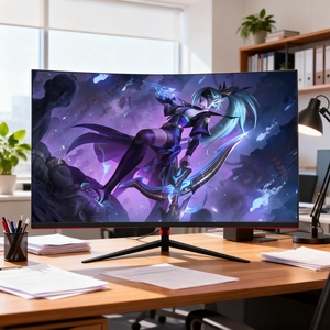 Moniteur incurvé de jeu de haute qualité OEM, grand écran, 240 Hz, 2K, 27 pouces, 144 Hz, 4K, 180 Hz, pour les entreprises et les joueurs - Product Image 1