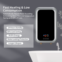 Chauffe-eau électrique instantané sans réservoir 220-240V 7.5KW Économie d'énergie Température constante OEM disponible pour grandes maisons