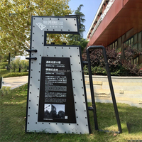 Panneau d'affichage LED 3D extérieur personnalisé de grande taille avec éclairage intégré, étanche IP65, pour la décoration immobilière et commerciale