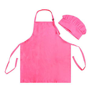 Custom Printed Embroidery Logo Kids Apron & <b>Hat</b> Set Colorful Promotional Custom Log Kids Kitchen <b>Chef</b> Apron Set With <b>Chef</b> <b>Hat</b> - Product Image 5