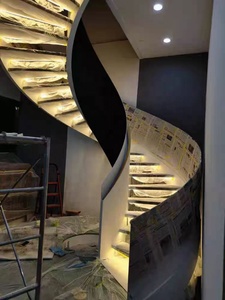 Escalera <span class=keywords><strong>de</strong></span> caracol helicoidal, <span class=keywords><strong>escaleras</strong></span> <span class=keywords><strong>de</strong></span> Loft, <span class=keywords><strong>diseño</strong></span> moderno para interiores con balaustrada - Product Image 5