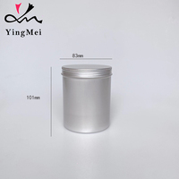 Bocaux en aluminium vides avec couvercles à vis, contenants métalliques hermétiques pour cosmétiques, parfums, lotions, aliments et thé