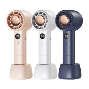 Productos de tendencia Ventiladores portátiles Mini Usb Recargable Niebla Escritorio pequeño Pantalla digital de pie Ventilador de refrigeración móvil de mano - Product Image 1