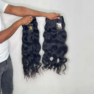 Extensions de Cheveux Humains Bruts Indiens Ondulés avec Closure – Lots de Cheveux Indiens Naturels de Temple – Fournisseurs - Product Image 2