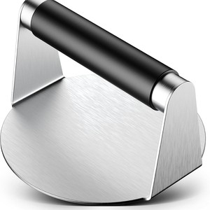 Prensa para <span class=keywords><strong>Hamburguesas</strong></span> Circular <span class=keywords><strong>de</strong></span> Acero Inoxidable 304, Utensilio <span class=keywords><strong>de</strong></span> Cocina para Barbacoa con Logotipo Personalizado - Product Image 2