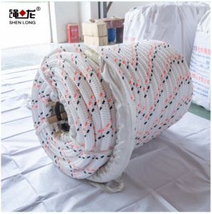 Cuerda de amarre de doble capa trenzada de polipropileno, 8/12 hilos, PP, diámetro 40-72mm, para amarre de terminales portuarios, embarcaciones marinas y barcos. - Product Image 2