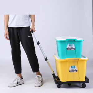 Chariot de courses pliable à 7 roues, plate-forme compacte et légère, usage extérieur, camion, robuste, 150kg, offre spéciale - Product Image 4