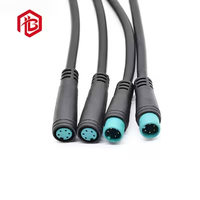 Connecteur étanche M8 personnalisé pour transmission de signal LED, panneau solaire, prise mâle et femelle
